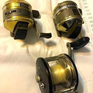 Fishing reel set of three